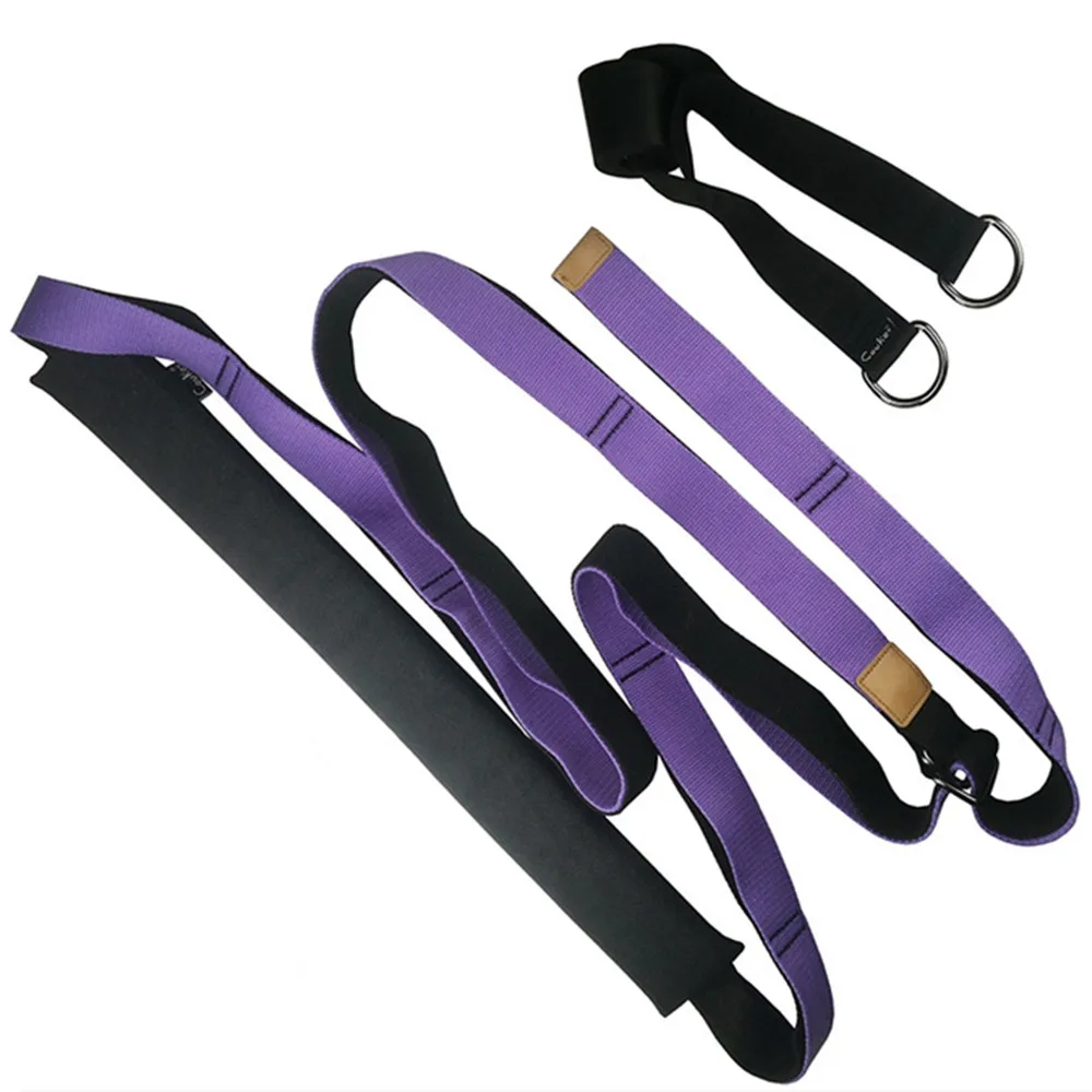 Yoga-Ballet-Adjustable-Training-Stretch-Band-Flexibility-Fitness-Strap-Leg-Stretcher-Belt-Body-Building-Equipment