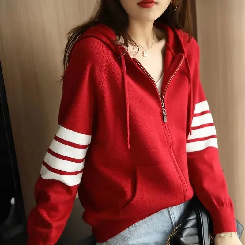kf-Se50ed9a94e074427a0ae5909020c2955T-Autumn-Winter-Loose-Casual-Striped-Printed-Knitted-Sweatshirts-Korean-New-Y2K-Chic-Coat-Zipper-Top-Women